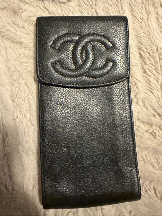 CHANEL Accessories - Chanel Cavier Leather Eyeglass/Phone Case (will fit iPhone but not Pro Max)